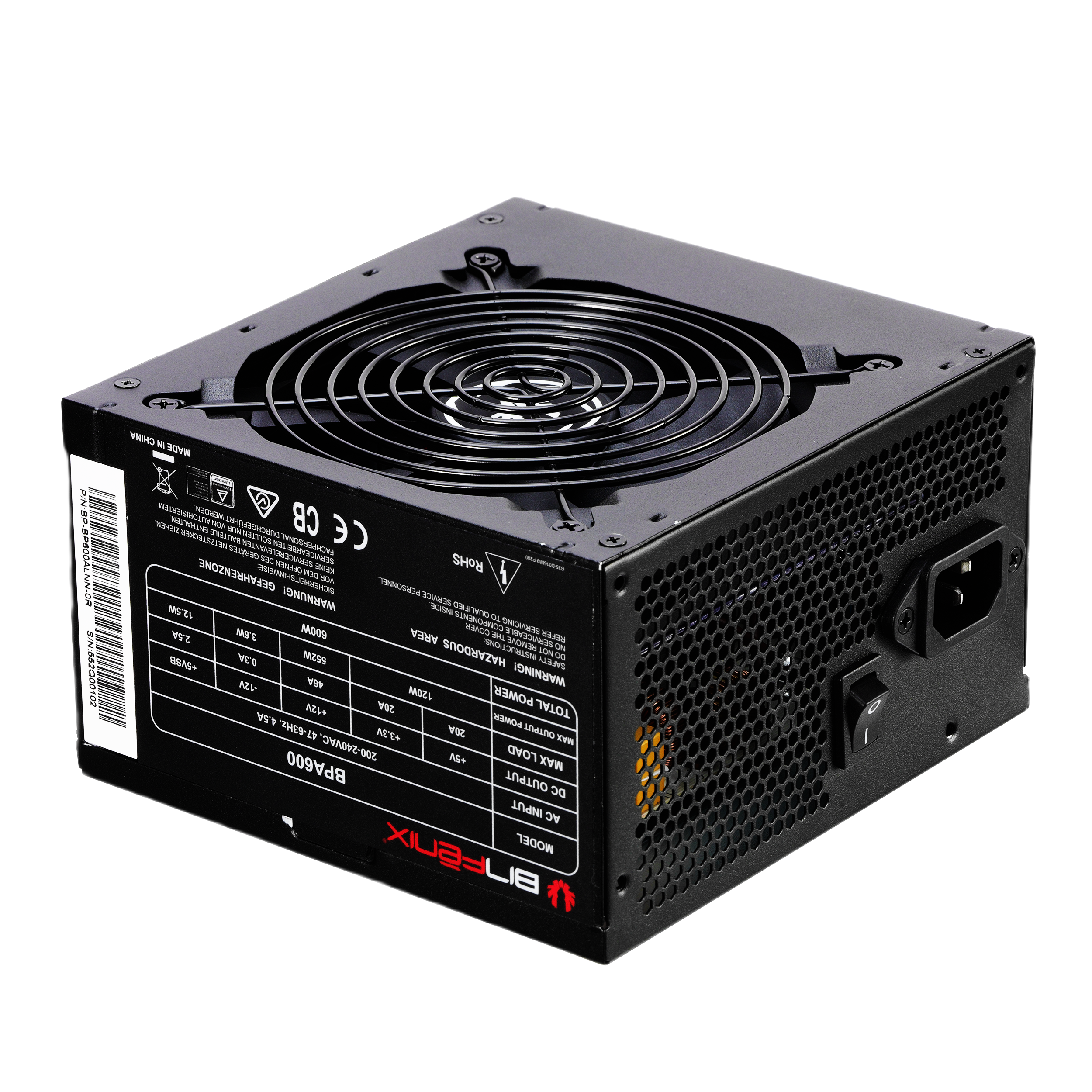 Bitfenix BPA 600W dış görünüş