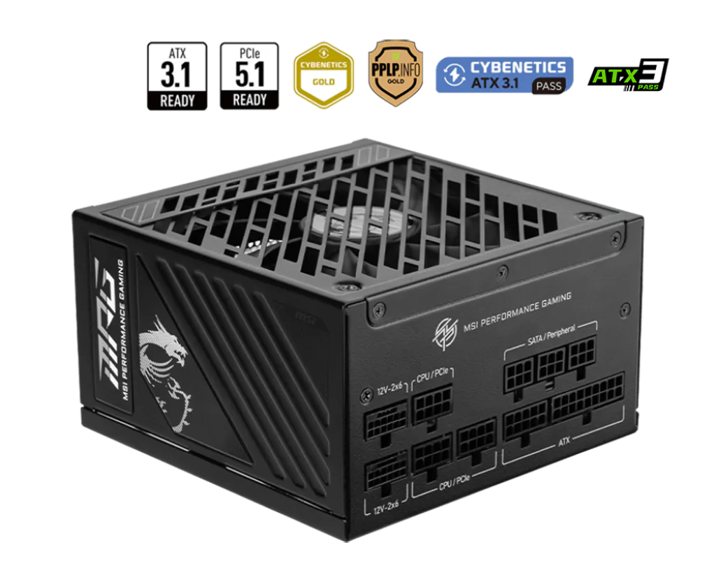 MSI MPG A-GS PCIE5 1000W dış görünüş