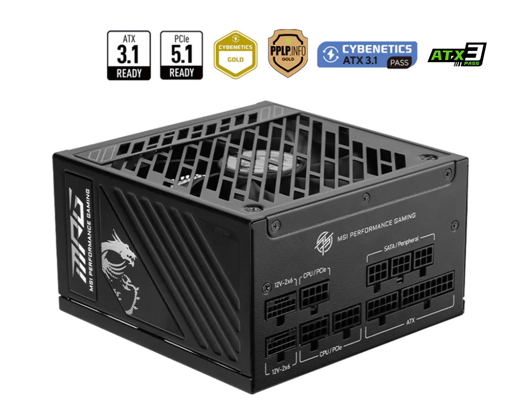 MSI MPG A-GS PCIE5 850W dış görünüş