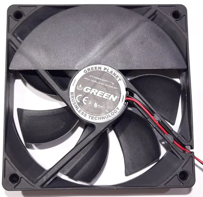 Green GP550A ECO fan etiketi