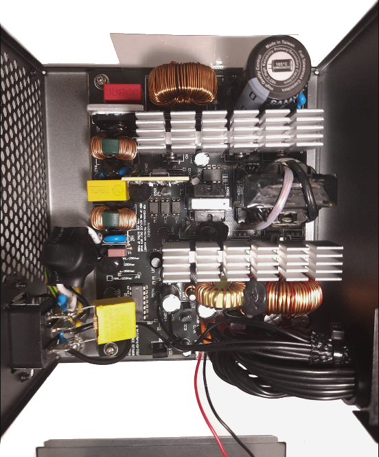 Green GP550A ECO kasa içinde kuş bakışı iç yapı